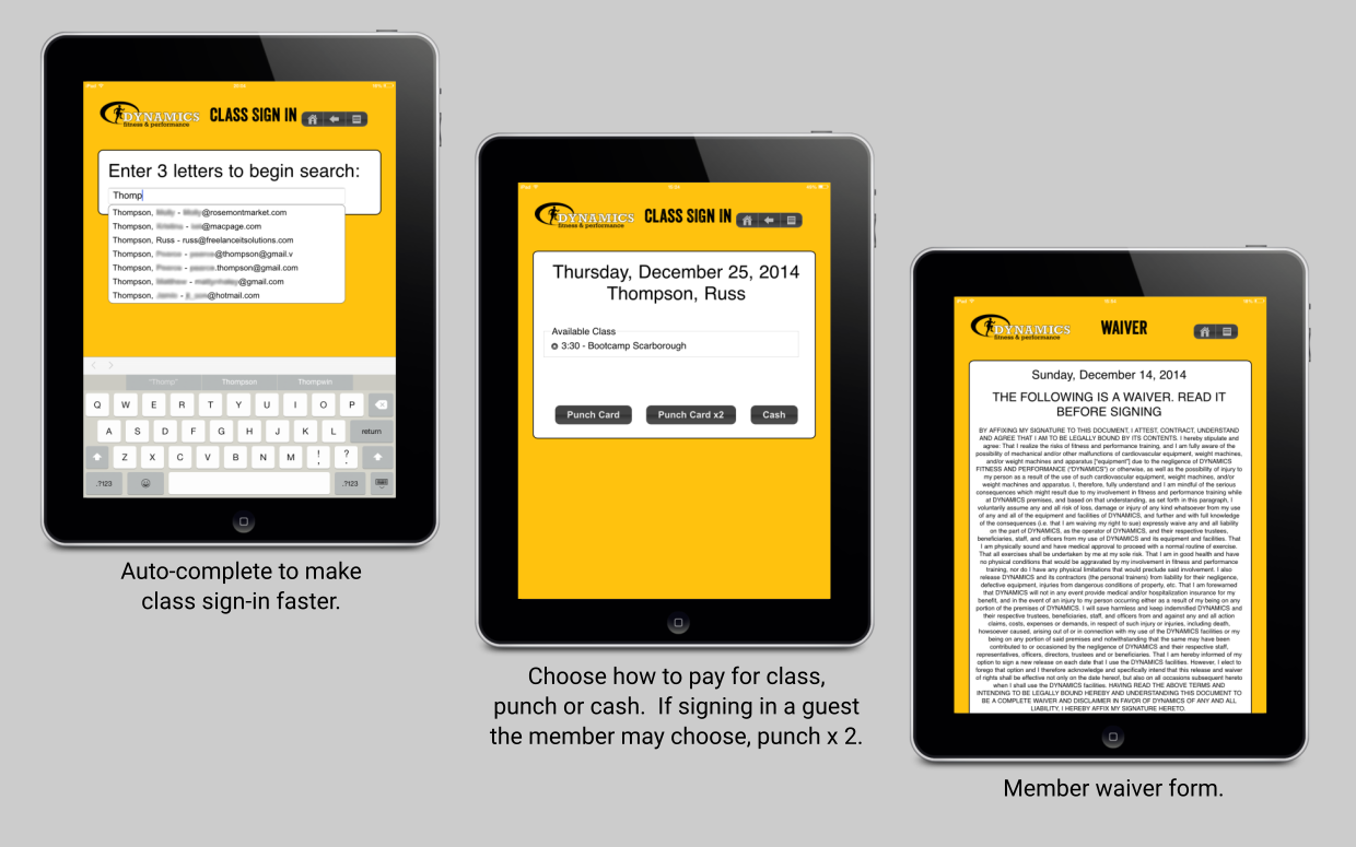 Member Screens